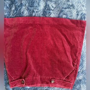 Burgundy Corduroy Skirt